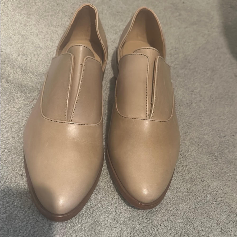Women’s Tan Leather Loafers Oxford Emma